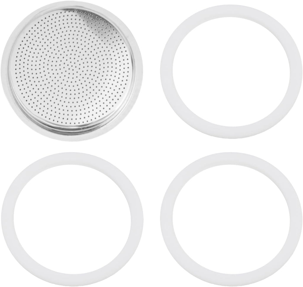 2/3/6/9/12 Cup Gasket & Filter For Stovetop Espresso Coffee Makers, Rubber Seal For Stove Top Coffee Maker Moka Pot, Silicone Gasket Seals, Espresso Machine Replacement Parts(12 cup)