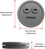 5 Pack Meat Thermometer Probe Grommet for Grills, Compatible with Weber 85037 Smokey Mountain Cookers, and Other Grill DIY Probes Port, Replacement Accessories