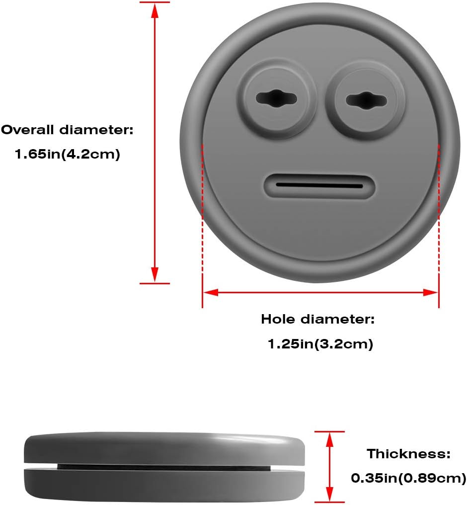 3 Pack Meat Thermometer Probe Grommet for Grill, Replacement for Weber 85037 Smokey Mountain Cookers Accessories, and Other Grills DIY Probes Port