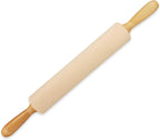 Frieling Crafted in the USA Maple Rolling Pin with Handles - Classic Rolling Pin for Baking - 2.4 x 12-Inch Barrel - Dough Roller
