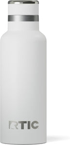 RTIC 16oz Journey Bottle Metal Stainless Steel Vacuum Insulated, BPA Free, Reusable, for Water, Hot and Cold Drinks, Travel, Sports, Camping, White