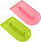 2 PCS Fondant Smoothing Tool, Cake Decoration Icing Smoother, Plastic Fondant Icing Smoother Polisher, Icings Scraper Paddle Tool for Cake Decoration Tools (Pink, Green)