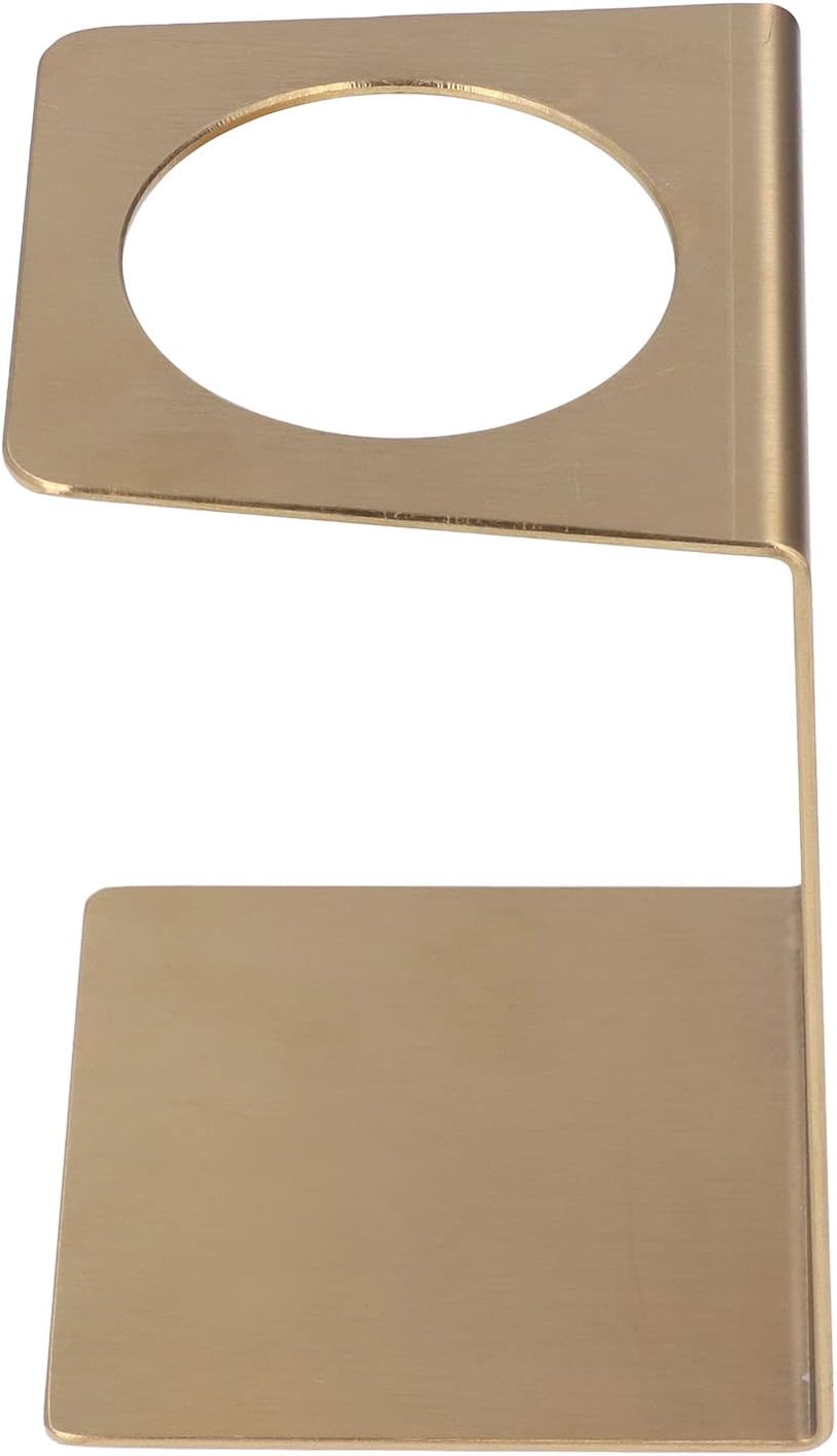 Pour over Coffee Dripper Stand, Filter Cup Holder, Samll Size Light Durable Stainless Steel Reusable Pour over Coffee Dripper Stand for Cone Filters(Gold)