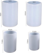 4 Pack Round Resin & Chocolate Silicone Mold - 3D Cylinder & Handmade Candle & Soap Mold