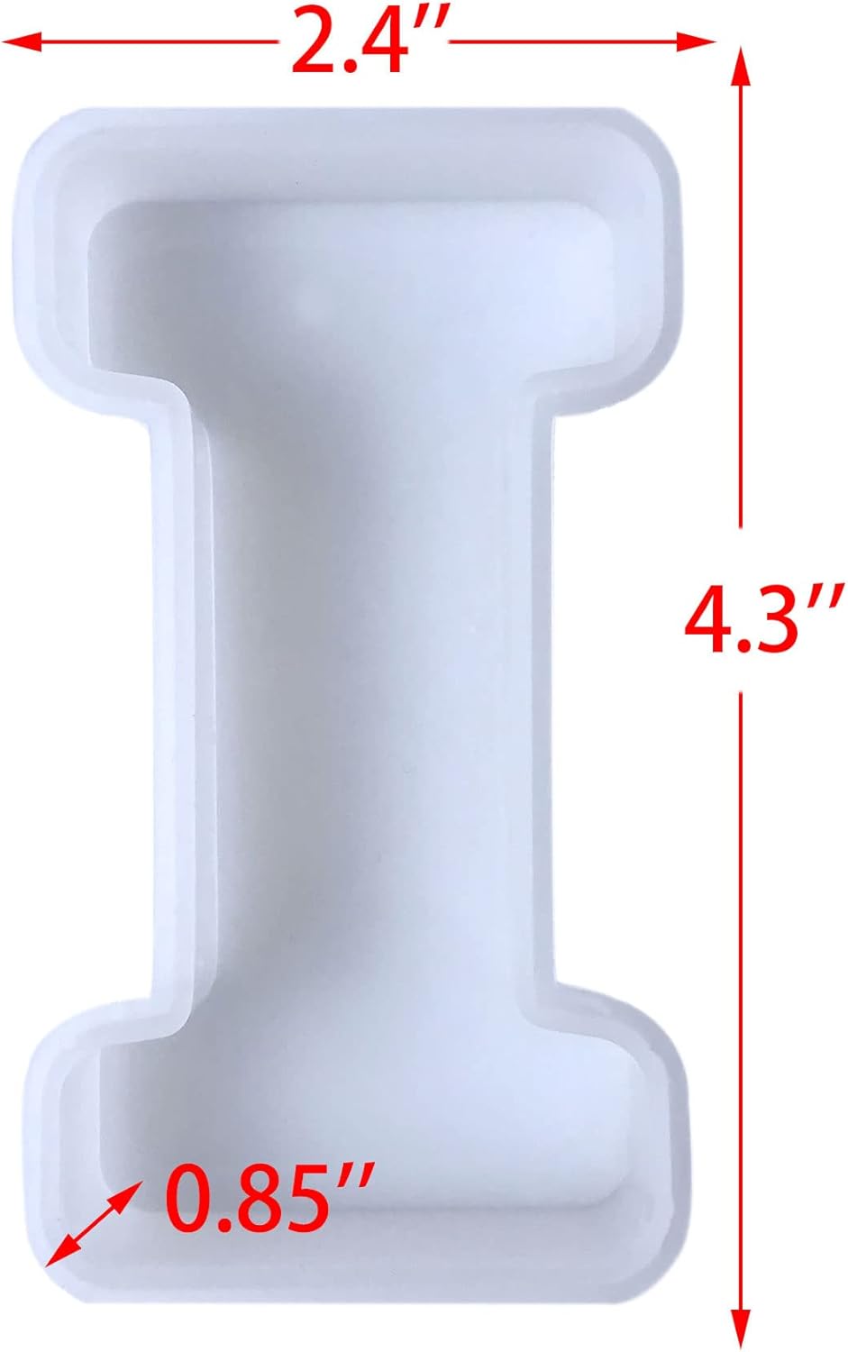 4 inch 26 Pack English Letter Silicone Mold - Alphabet Capital & Large Letter Resin Casting Mold