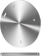 6.3Inch Heat Diffuser Plate, Grourarty Stainless Steel Cooking Induction Adapter Simmer Plate for Electric Gas Glass Cooktop Hob Ring, Induction Cooktop Converter Plate with Handle