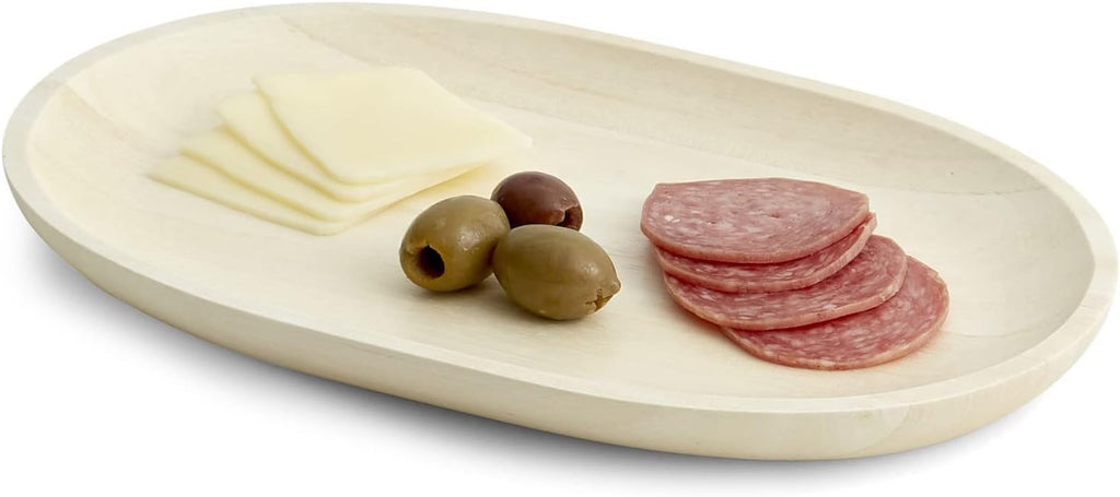 Woodard & Charles Set of 4 Personal Serving Trays – Perfect for Charcuterie, Breakfast Baked Goods, Sushi, Crudites