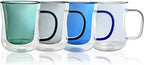 LEMONSODA Double Walled Colored Insulated Coffee Mugs - 10oz - Hot or Cold Latte, Tea, Cappucino, Coffee, Espresso Mug with Handle - Premium Packaging (Set of 48)(2252)