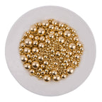 Edible Bright Gold Sugar Pearls Candy Sprinkles 120G/ 4.23Ounce Baking Cake Sprinkles Cupcake and Cake Topper Cookie Decorations Wedding Party Valentines Halloween Christmas Supplies