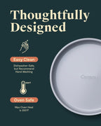 Caraway Non-Stick Ceramic 9” Circle Pan - Naturally Slick Ceramic Coating - Non-Toxic, PTFE & PFOA Free - Perfect for Birthday Cakes, Tartes, & More - Perracotta