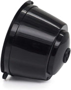 BRBHOM 6 Refillable D*lce Gu*to Coffee Capsule,Reusable D*lce Gu*to Coffee Filter with Coffee Spoon,Brush (6Pcs Black)