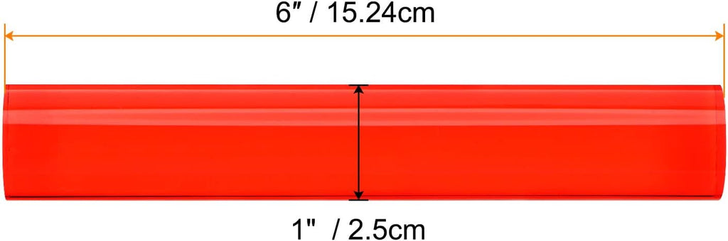 HARFINGTON Acrylic Clay Roller 6 Inch x 1 Inch Solid Non-Stick Plastic Round Tube Roller Polymer Clay Rod Fondant Rolling Pin for Shaping, Sculpting, Modeling DIY Crafts, Red