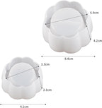 2 Pack Flower Pot Succulent Candle Mold Resin Casting Silicone Molds for Home Decor & Candle Making Wave Spiral Mold