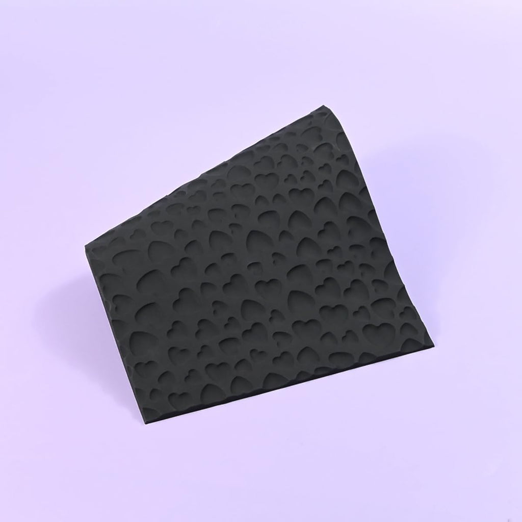 mostsom Silicone Lace Cake Mold Heart Pattern Flexible Sugar Craft Decorating Tool for Baking, Fondant, Chocolate, and Resin Molding Non-Stick Cake Decorating Molds (B_ Heart)