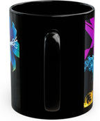 11 OZ Novelty Coffee Mug – Vibrant Floral Design – Unique Ceramic Tea & Coffee Cup – Gift for Women, Gardeners, Flower Lovers – Colorful Holiday Drinkware