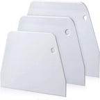 3 Pcs Plastic Dough Scraper Food Scraper Bowl Scraper Set Dough Cutters for Bread Cake Pastry Pizza Making