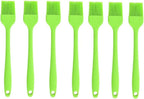 Silicone brush， BBQ/Pastry Basting Brushes,Silicone Cooking Grill Barbecue Baking Pastry Oil/Honey/Sauce Brush (7 PCS,green)