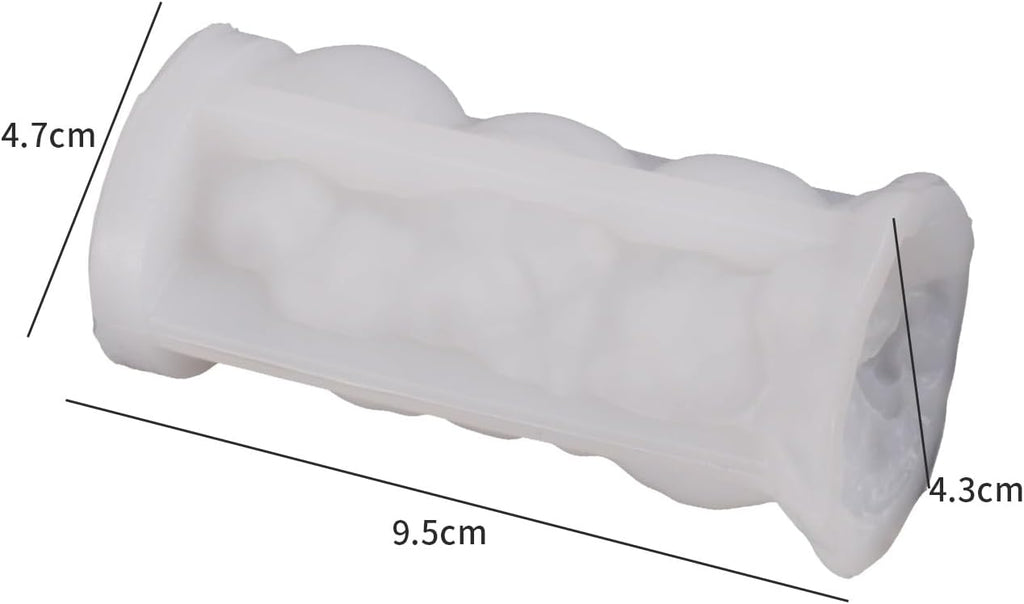 Tower Skull Candle Mold - Skull Resin Casting Mold for Candle Making & Home Decor