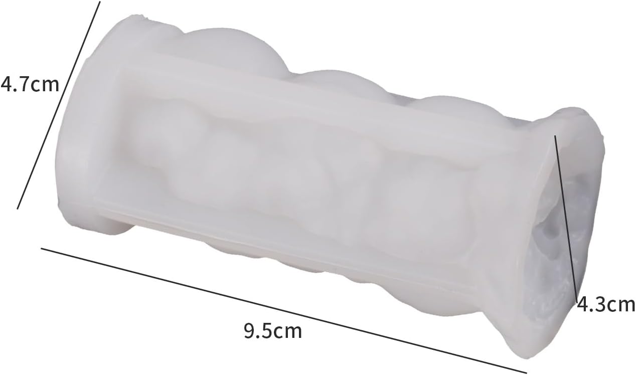 Tower Skull Candle Mold - Skull Resin Casting Mold for Candle Making & Home Decor