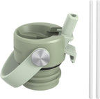 Super Sparrow Insulated Water Bottle - 17 Oz / 25 Oz / 32 Oz - Standard Mouth FlipFlow Flask - BPA Free, Leak Proof Drink Bottle- Ergonomic Straw Water Bottles for Work, Gym, Travel, Sports