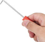 PATIKIL O-Ring 90 Degree Picks 142mm, 2 Pcs Oil Seal Gasket Precision Screwdriver Puller Remover Removal Tool, Red