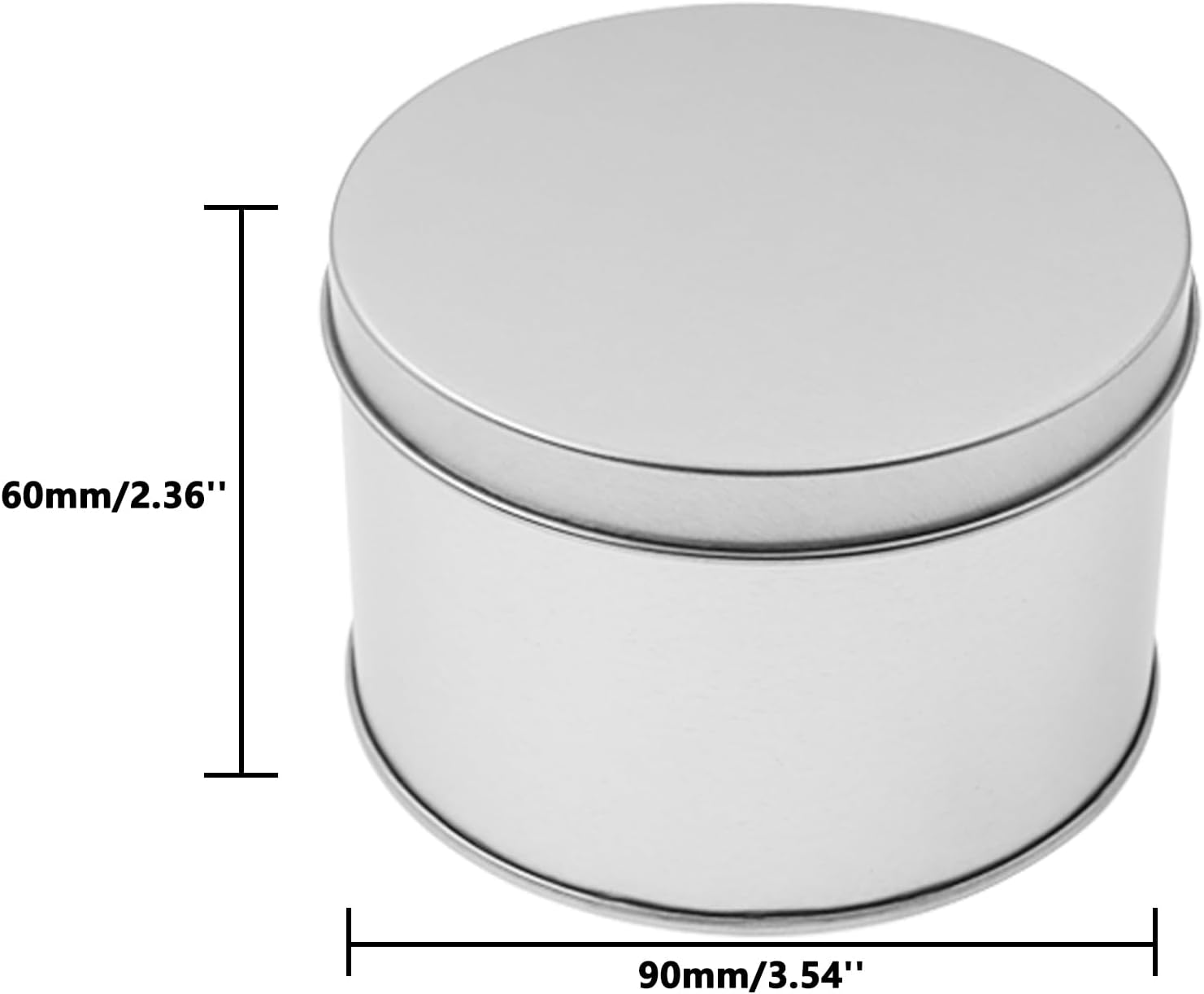 Metal Empty Boxes, Tin Boxes with Lid,Small Silver Tin Boxes,Stackable Organizer Containers,8PCS Storage Tin for Home Outdoor Active Storage Containers