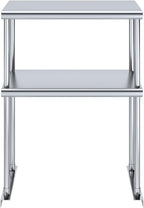 NSF Certified 18 Gauge Heavy Duty Stainless Steel Double overshelf with Brackets for Kitchens, Utility Rooms, Storage, Offices & Home