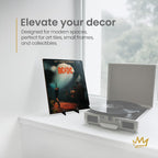 KINGDOM SOLUTIONS MADE IN USA 2-Pack Adjustable Acrylic Easels - Plate Stand - Sturdy Book Stand for Art, Pictures, Plates, Frames - Unique on the Market