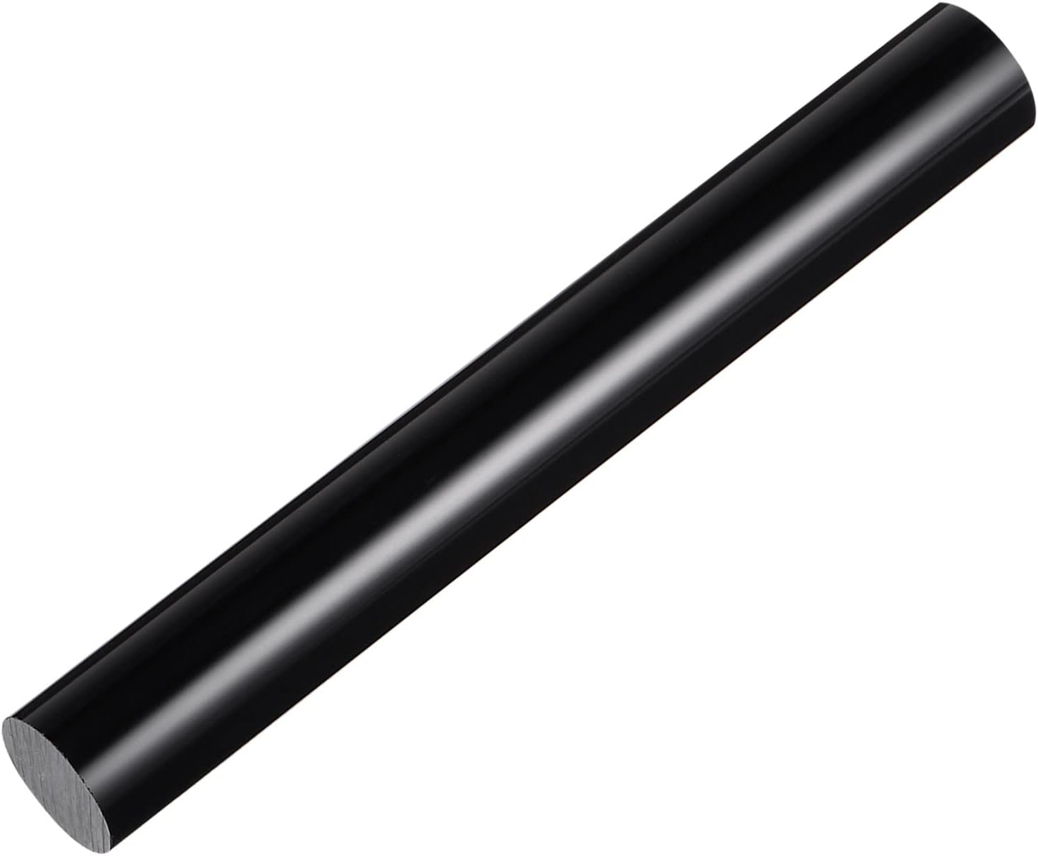 HARFINGTON Acrylic Clay Roller 8 Inch x 1 Inch Solid Non-Stick Plastic Round Tube Roller Polymer Clay Rod Fondant Rolling Pin for Shaping, Sculpting, Modeling DIY Crafts, Black