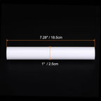 HARFINGTON Acrylic Clay Roller 7.28 Inch x 1 Inch Solid Non-Stick Plastic Round Tube Roller Polymer Clay Rod Fondant Rolling Pin for Shaping, Sculpting, Modeling DIY Crafts, White