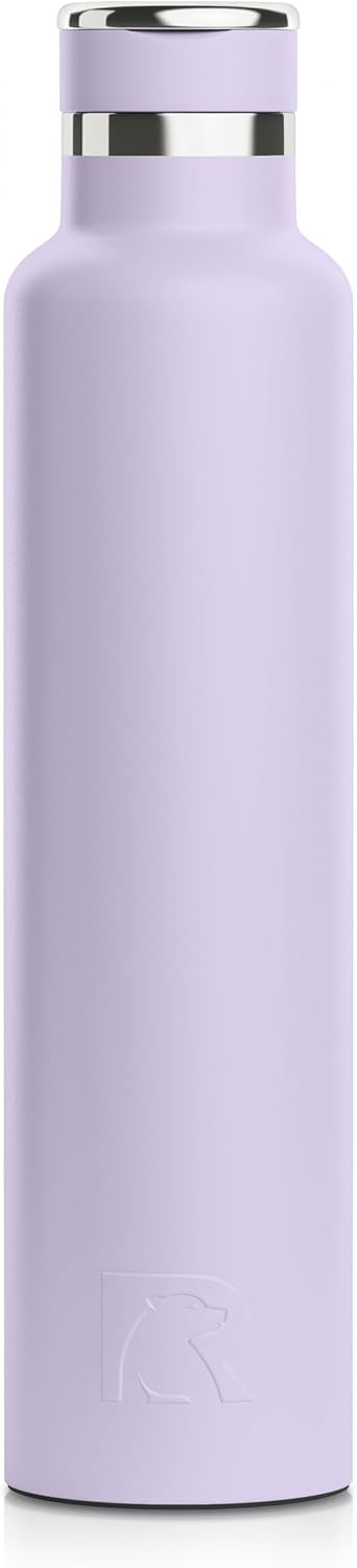 RTIC 26oz Journey Bottle Metal Stainless Steel Vacuum Insulated, BPA Free, Reusable, for Water, Hot and Cold Drinks, Travel, Sports, Camping, Dusty Lilac