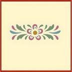 Rosemaling Patterns 24, 26, 27, 29 and 30 Stencils - Set of 5 Motifs - 4" x 1.5" each - Rose-painting - Scandinavian decorative folk painting - Mylar plastic stencil - The Artful Stencil