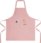 Tosewever Art Aprons for Women Painting Pottery Baking, Mens Buckle Straps Kitchen Apron with Pockets for Chef Cooking