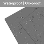 2MM Thick Silicone Countertop Mat, 23.6"x 15.7"(60cmx40cm), Silicone Mats for Kitchen Counter, Nonslip Heat Resistant Mat, Large Kitchen Counter Mats, Waterproof Countertop Protector, Semitransparent