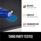 GORILLA GRIP Waterproof Silicone Under Sink Mat with Raised Lip for Kitchen and Bathroom, Cabinet Shelf Liner Stay in Place Mats Dishwasher Safe Drawer Liner, Organizer Tray, 19 x 22 in, Black