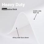 Ewen 35.6x23.5in 2mm Silicone Mats for Kitchen Counter, Thick Heat Resistant Silicone Mat, Extra Large Non-Stick Pastry Mat Glass Top Stove Cover Countertop Protector for Baking Coffee Bar Translucent