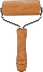 Small Rolling Pin, Wooden Dough Roller, Non-Stick Pizza Roller, T Type Rolling Pins for Kitchen Baking, Pizza Dough Press (3.8 * 7.5 inch)