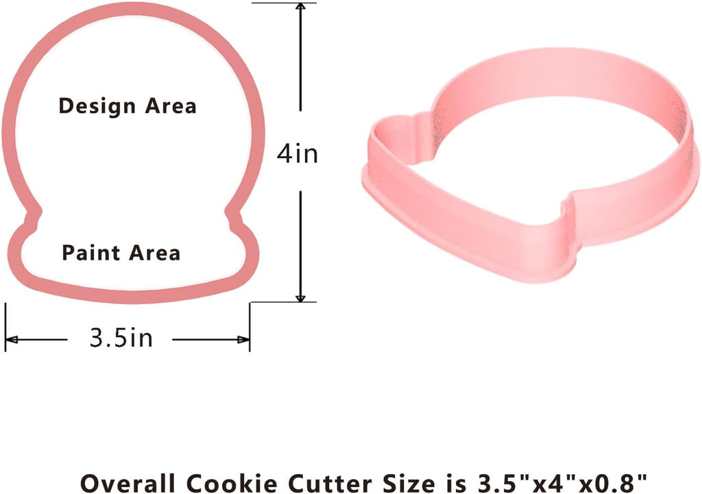 Cookie Cutter and Stencil Set Bundle Kit PYO Cookies Paint Your Own Diy Bakery Fondant Sugar Happy Birthday Wedding Baby Candle Kids Painting Coloring Pages Comb (Winter)