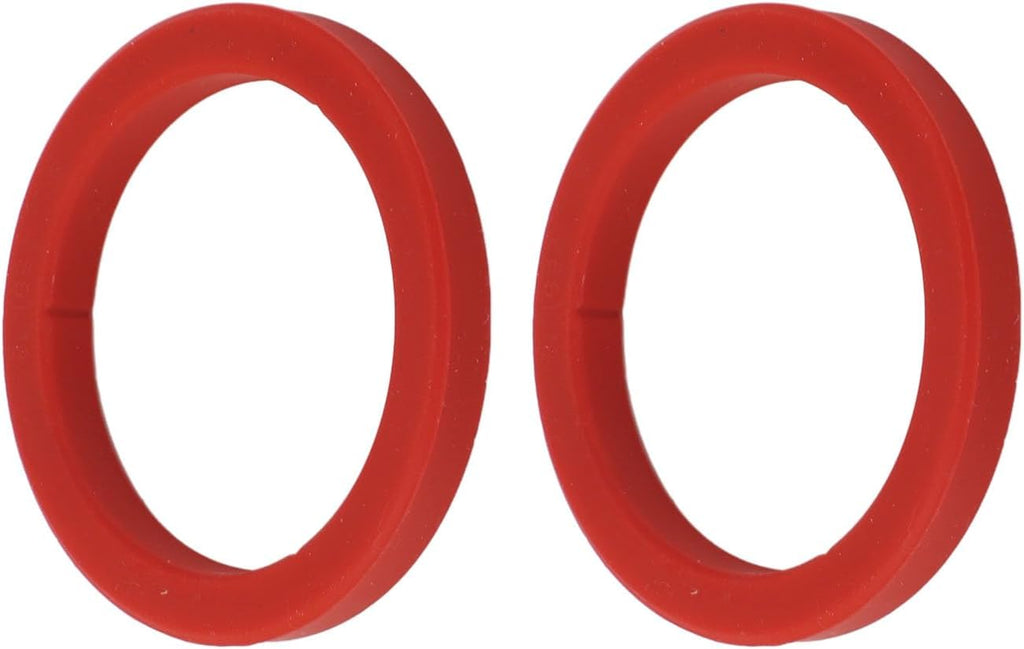 2PCS Silicone Group Gasket for E61, 8mm Brew Head Group Gasket Replacement Espresso Machine for Gaggia (Red)