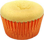 Standard Orange Foil Cupcake Liners Muffin Baking Cups for Party and More, 100-Count