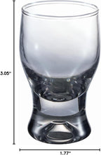 M&N HOME 6-Pack Shot Glass Set, 2-Ounce Shot Glasses, Christmas Shot Glasses - Smoky Grey Set