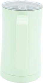 Milk Frother, 4 in 1 Electric Milk Steamer,11.84oz/350ml Automatic Warm and Cold Foam frother for Coffee, Latte, Macchiato, Cappuccino, Hot Chocolate,From the Makers of Mophom 400W,Green