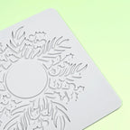 mostsom Silicone Mold 3D Hollow Out Lace Mold Lace Cake Silicone Baking Mold Wreath Design Flower and Leave Lace Mat Fondant Decorating Tool (L_ Flower Wreath)