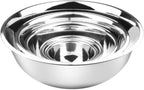 YBM HOME Stainless Steel Mixing Bowls (Set of 5) for Baking, Cooking, and Prepping, Includes 0.75, 1.5, 3, 5, 8 Quart, Stackable for Convenient Storage, 2532-2533-1174-75-76set