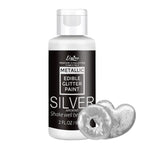 Edible Glitter Paint - 2 fl.oz Food Grade Metallic Glitter Cake Paint for Cake Decorating, Baking, Cupcakes - Shimmer Art Decorative Liquid Edible Paint Food Coloring for Fondant, Donuts (Silver)