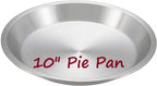 AME D'ESSENCE (1PC-10) Aluminum Pie Pan Commercial Grade Round Pie Plate Size 10" x 1mm Thick