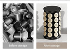 K Cups Holder,K Cup Carousel, Coffee Pods Storage Organizer Stand,New Modern Design, Home or Office Kitchen Counter Organizer（Capacity of 40 Pods, Black）