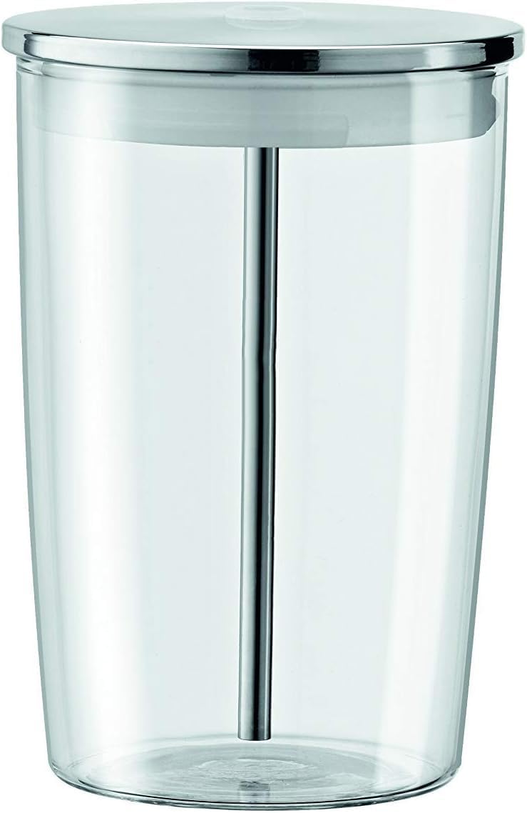 WUYAN Glass Milk Container, Clear.Glass milk storage container is perfect for use with the Jura Automatic Coffee Centers.