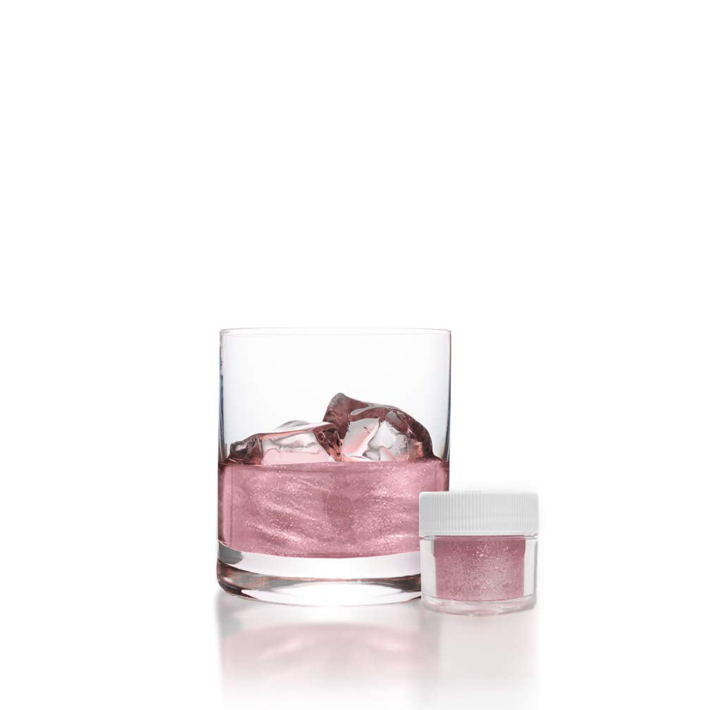 Light Pink BREW GLITTER Edible Glitter For Drinks, Cocktails, Beer, Garnish Glitter & Beverages | KOSHER & HALAL Certified | 100% Edible & Food Grade | Vegan, Gluten, Nut Free (45g Shaker, Light Pink)