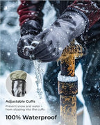 toolant Waterproof Winter Gloves with Grip, Balaena Freezer Gloves for Light Duty Work & Outdoor Adventure, Hiking, Farming, Washing, Ice Fishing, X-Large